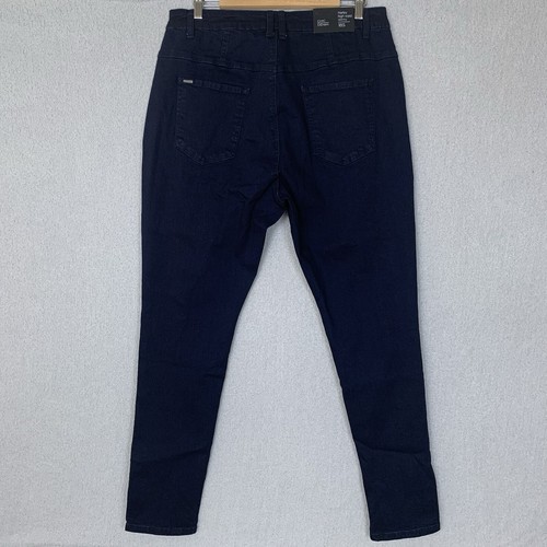 Chic Denim Harley High Rise Skinny Dark Button Fly Women's Size 18 (36x32) NWT - Picture 3 of 9
