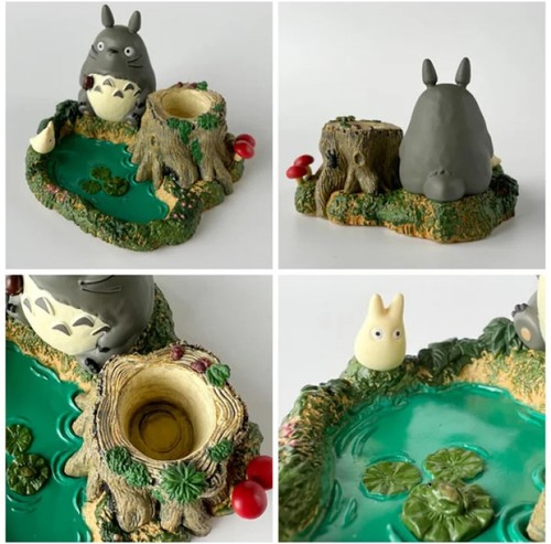 Studio Ghibli My Neighbor Totoro Figure Stamp Stand Case Big Totoro Small Totoro - Picture 12 of 12