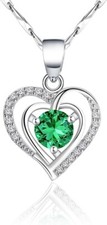 Heart Pendant Necklace Heart for Women Mothers Day Gifts For Her Wife Mother Us