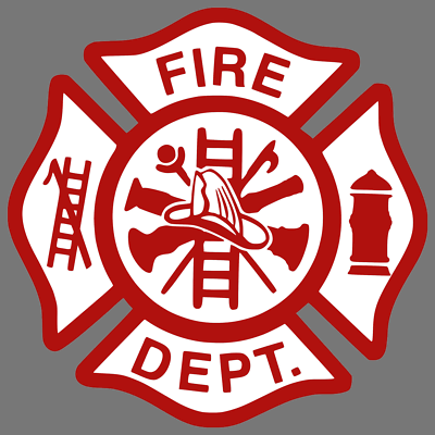 Fire Department Logo Firefighter Dept Car Truck Window Decal Vinyl ...