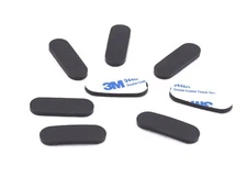 1/2" x 1 1/2" x 1/8" Oval Shaped Rubber Feet for Laptop & Desktop Computers