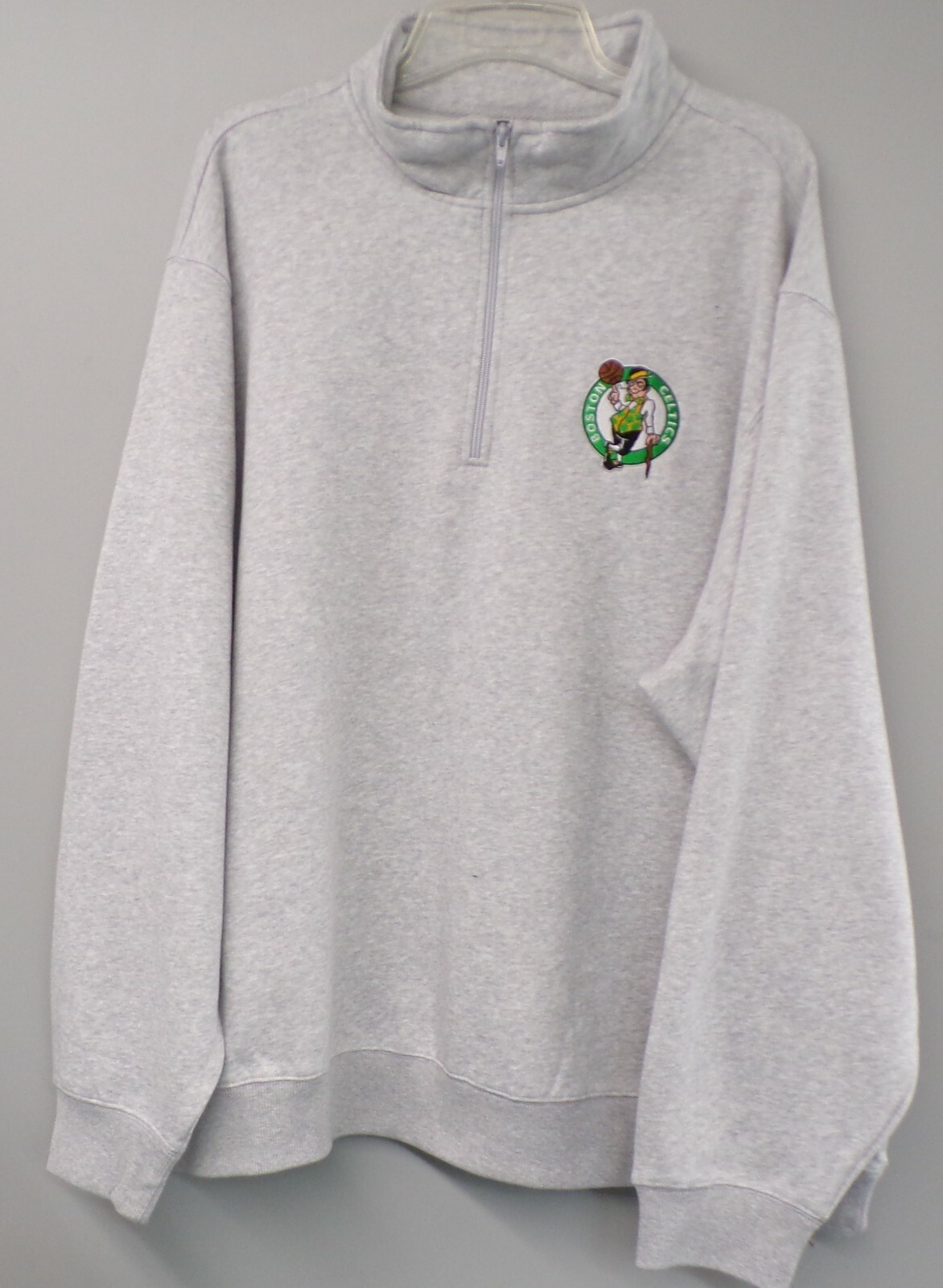 NBA Basketball Boston Celtics Ladies 1/4 Zip Fleece Pullover XS-4XL New