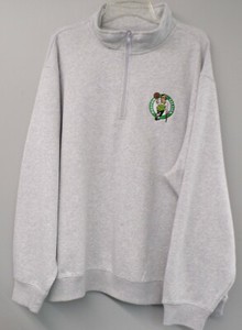 NBA Basketball Boston Celtics Ladies 1/4 Zip Fleece Pullover XS-4XL New