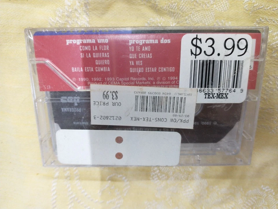 SELENA selena NEW CASSETTE nos 1994 CEMA/Capital RARE SEALED - Image 3 of 3