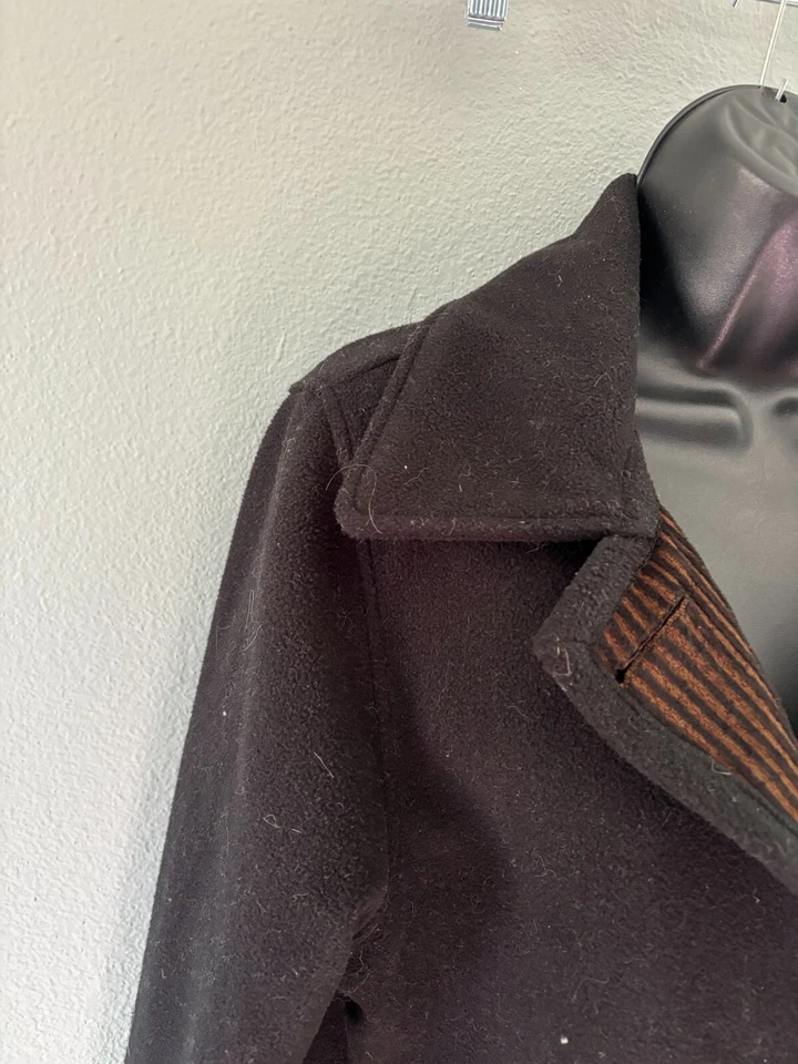 Chaqueta corta forrada de manga larga negra Wooly Bully Colorado para mujer bolsillos grandes Foto 2 de 4