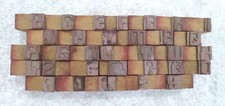 33 Letterpress wood/wooden Hand-carved Matrices for type English  Number WMT118