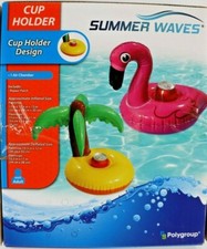 Lot of 2 Summer Waves Cup Holder Pool Float P...