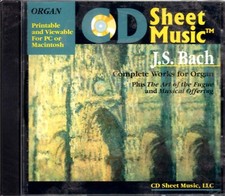 J.S. BACH "COMPLETE WORKS FOR ORGAN" CD ONLY-SEALED-BRAND NEW ON SALE-VERY RARE 
