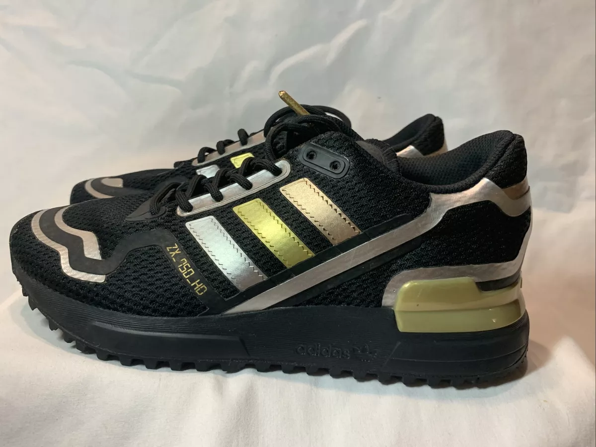 Womens Adidas Originals ZX750 HD Shoes FZ3880 Black Gold Size 4 Womens Adidas Originals ZX750 HD Shoes FZ3880 Black Gold Size 4