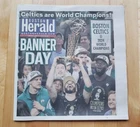 Boston Celtics 2024 NBA CHAMPIONS / Finals Boston Herald Newspaper