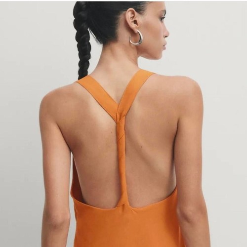 Massimo-dutti Women's Orange Dress