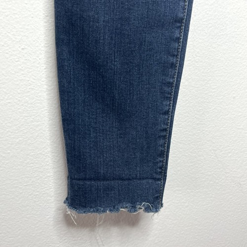 Frame Denim Jeans Size 24 Le High Skinny Raw Hem Ankle In Chez Wash $195 Stretch - Picture 3 of 12