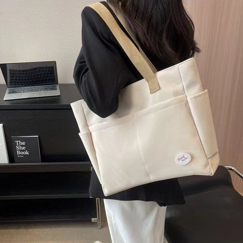 Large Capacity Versatile Handbag Multi-pocket Literary Woman Bag - Picture 4 of 15