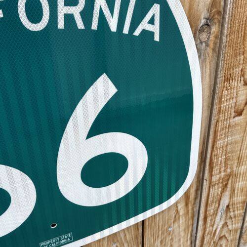 Authentic California Highway 66 Foothill BLVD Sign With CA Print Stamp - Picture 5 of 6
