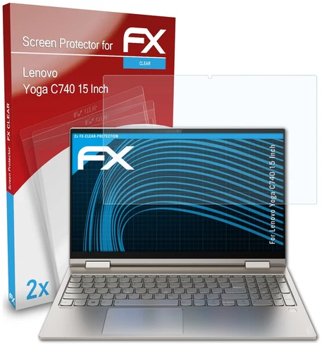 atFoliX 2x Protecteur d'écran pour Lenovo Yoga C740 15 Inch clair