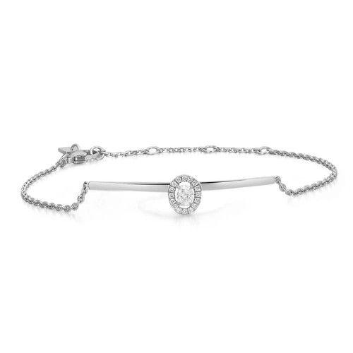 Messika 0,25 Karat Glam'Azone Diamant Kette Armband 18 Karat Weißgold - Bild 1 von 5