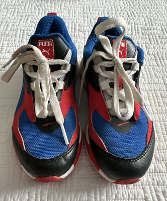 Puma Sneakers Boys 13 C Red Blue Yellow Black Casual Shoes