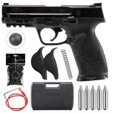 Umarex T4E S&W M&P9 M2.0 .43 Cal Black Paintball Pistol w/ CO2 and Rubber Balls