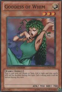 Goddess of Whim - GLD4-EN008 - Common - Limited Edition x3 - Near Mint