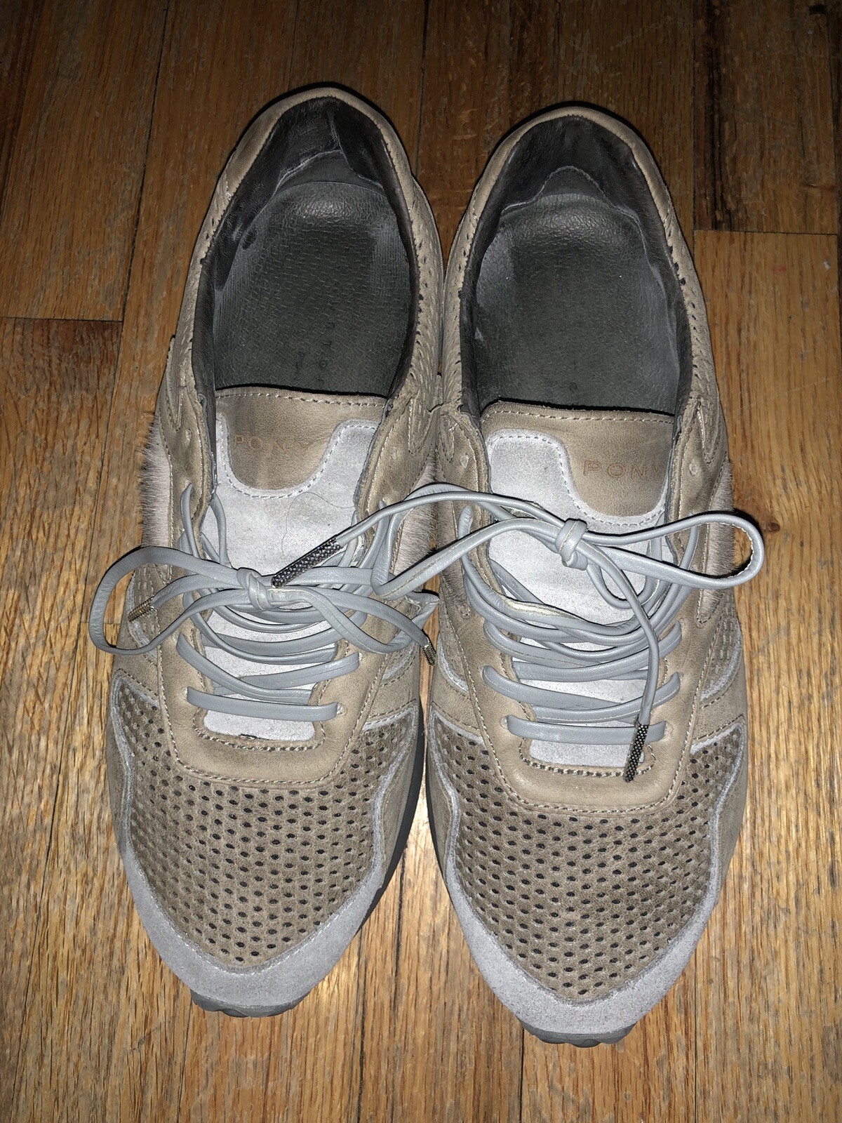 Sneaker Pony Grigio Pelle Premium Division Uomo Taglia 9