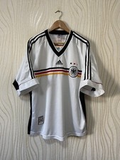 GERMANY 1998 1999 HOME FOOTBALL SHIRT SOCCER JERSEY ADIDAS sz XL MENS WHITE