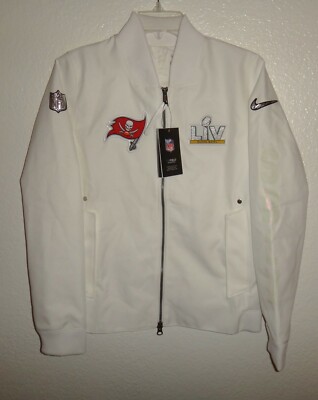 NWT WOMENS S NIKE TAMPA BAY BUCCANEERS SUPER BOWL LV BOMBER JACKET COAT $250 