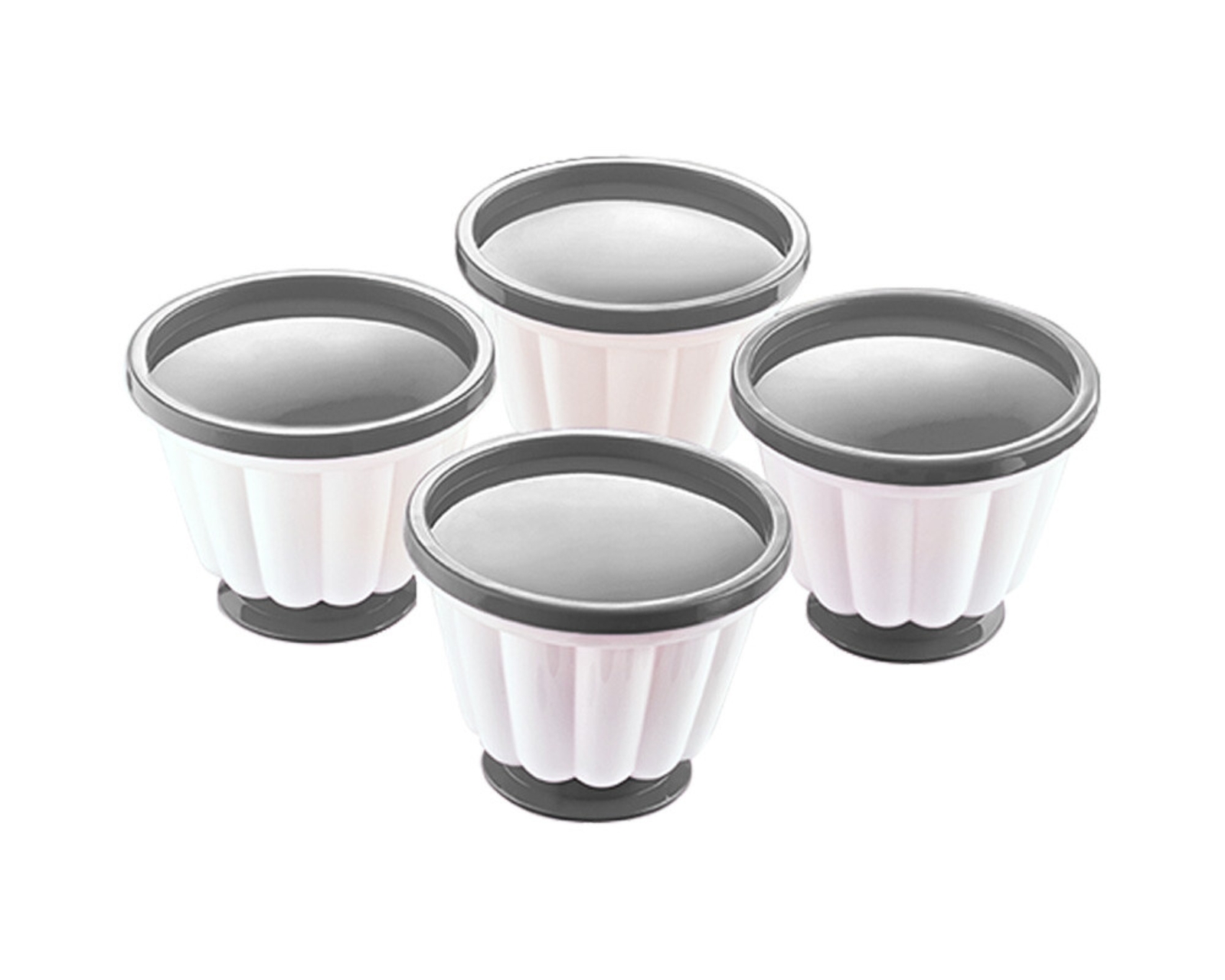 Набор форм для запекания kleine Frmchen aus Kunststoff Gugelhupfform Grau-Wei 4-teilig 2590₽