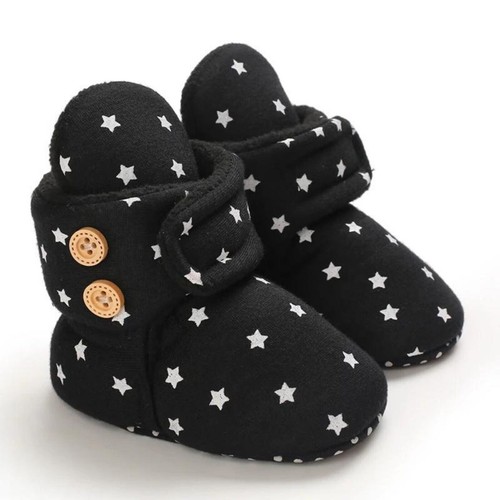 Star Soft Cotton Indoor Prewalk Warm Socks Booties Baby Socks Shoes - Picture 12 of 17