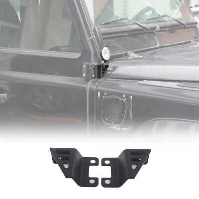 Engine Hood Hinge Ditch LED Light Mounting Bracket For Land Rover Defender 04-18
