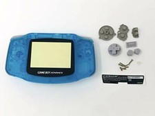 GBA Game Boy Advance Replacement Housing Shell Screen Sapphire Blue GLOW
