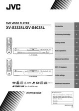 JVC XV-S332SL XV-S402SL DVD Player Owners Instruction Manual Reprint