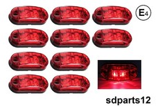 10 pcs Feux de Gabarit Lateraux LED Rouge 12V Position Arrière 2xSMD Marque E4