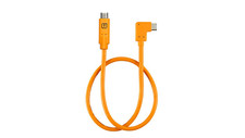 Tetherpro Right Angle USB-C to USB-C Adapter  Pigtail  Cable, 20" 50Cm , High-V