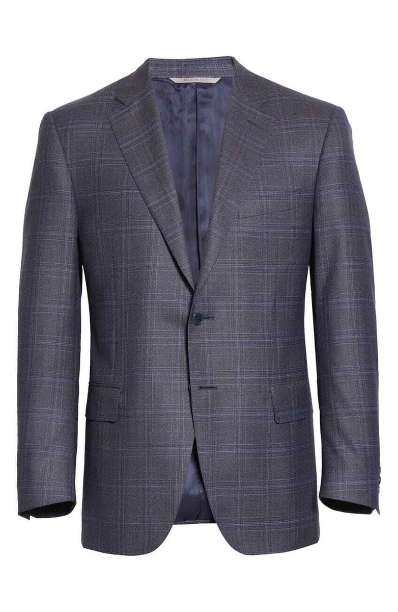Canali Siena Men's Classic Fit Glen Plaid Wool Sport Coat MSRP