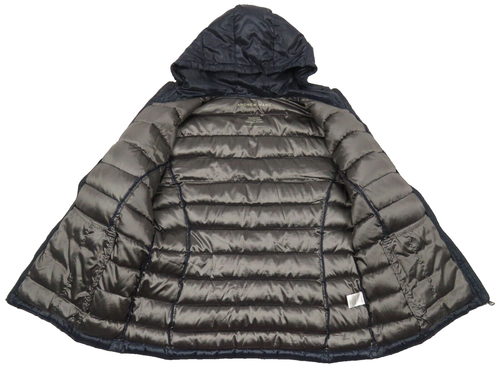 Andrew Marc Premium Down Packable Quilted Hooded Full Zip Puffer Coat Jacket L - Picture 4 of 7