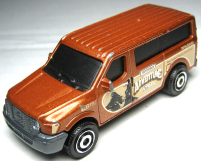 2018 MATCHBOX 2014 NISSAN NV VAN ADVENTURE TOURS BROWN 1:64 DIECAST 3'' VEHICLE