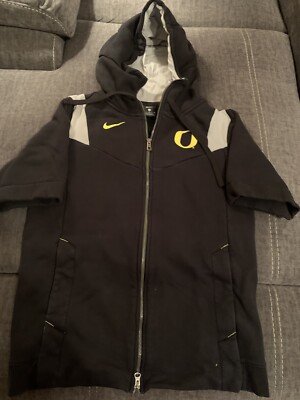 Nike Oregon Ducks Sideline Full-Zip S/S Hoodie Men's Size
