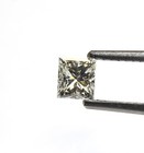 GIA certified loose .46ct SI1 J princess cut diamond vintage antique Natural — photo 4