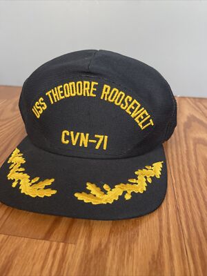 VTG USS Theodore Roosevelt CVN-71 US Navy Military Hat Snap Cap 10