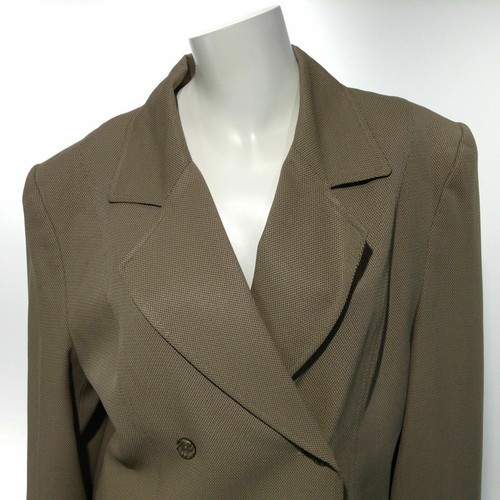 Valerie Stevens Damen 8 hellbraun zweireihig Langarm Arbeit Blazer Jacke gebraucht, in einwandfreiem Zustand - Bild 2 von 7