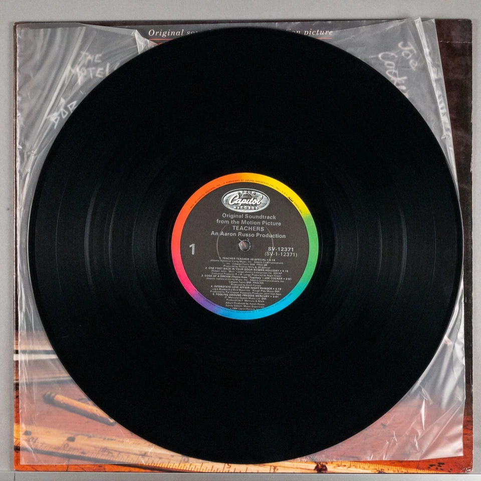 TEACHERS Original Soundtrack 1984 LP Vinyl Record Album : EX/EX SV-12371 - Imagem 4 de 4