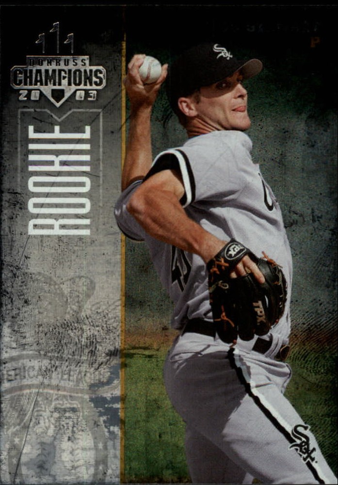 2003 Donruss Champions Metalized White Sox Baseball Card #292 Josh Stewart/100