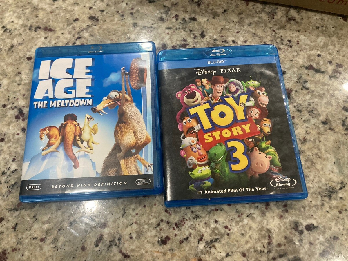 2 Blu-Ray Kids DVDs Toy Story 3 And Ice Age Meltdown Preowned | eBay