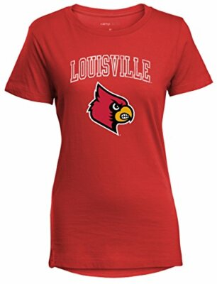 NCAA Louisville Cardinals Perfect Women's Crewneck Tee, Red, Medium