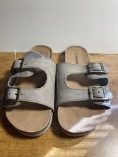 Bearpaw Brooklyn - Kid's Slide Sandal Stone - 5 US Youth Medium