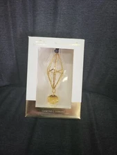 2021 NIB Hallmark Candace DaySpring Diamond Gold Christmas Ornament 