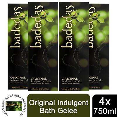Badedas Original Verwöhnbad Gelee mit Kastanienextrakt 750ml, 4er Pack