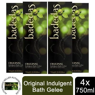 Badedas Original Indulgent Bath Gelee with Chestnut Extract 750ml, 4 Pack