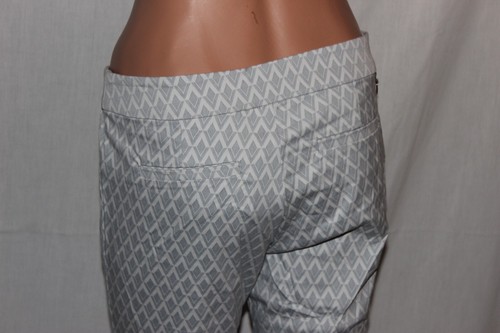 NUOVO MOVETES DONNA GRIGIO ARDESIA JACQUARD SMOKING PANTALONI DA GOLF GAMBA DRITTA VARI - Foto 9 di 17