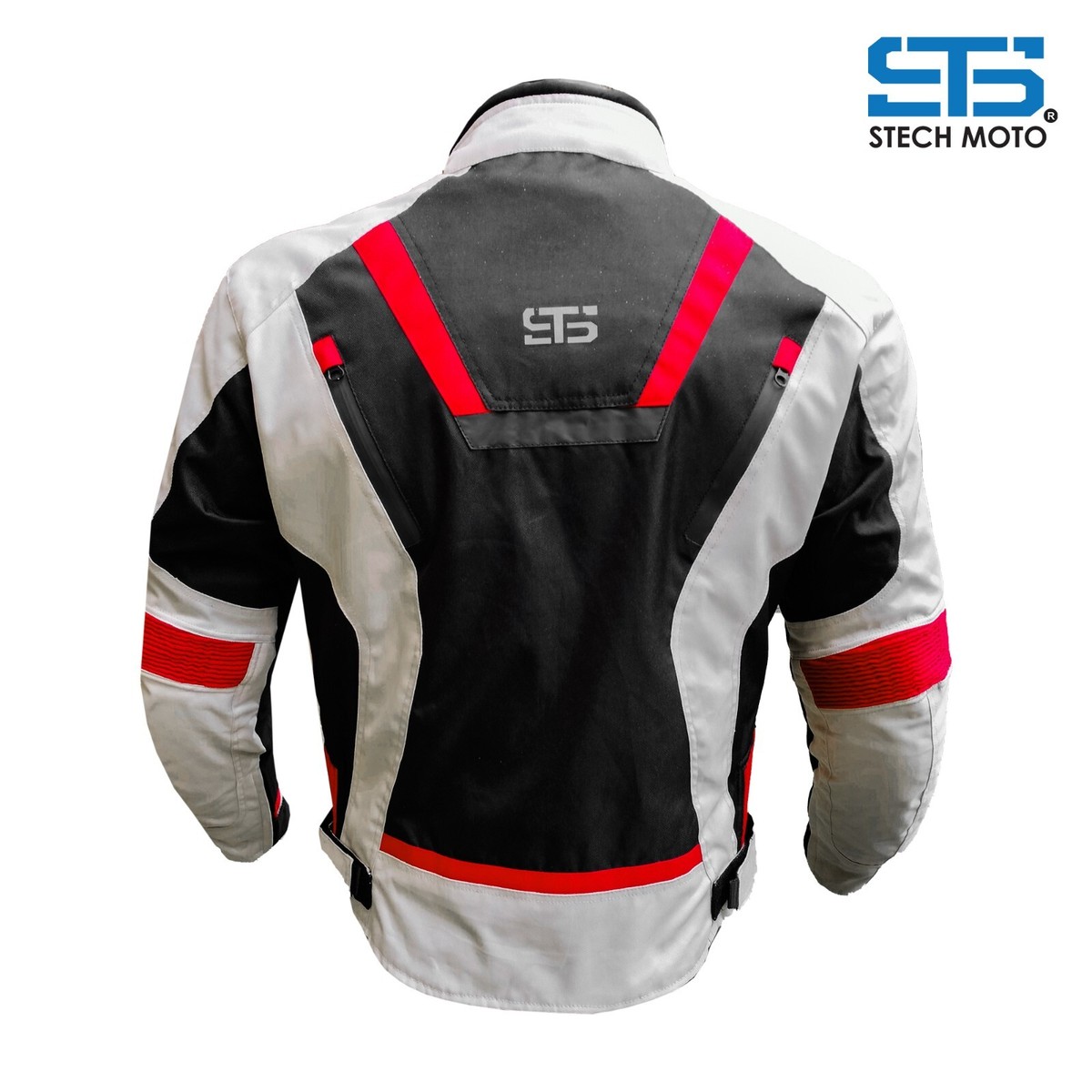 Blouson Moto 4 Saisons Stechmoto ST 850 Volcano - Homme, Noir/gris/blanc, Neuf Avec étiquettes